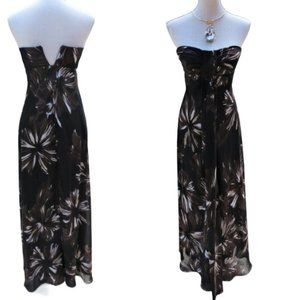 White House Black Market Strapless Maxi Dress